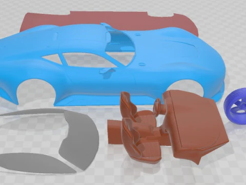Mercedes Benz Vision Gran Turismo Concept Printable Car 3D Print Model