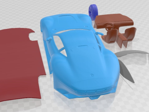 Mercedes Benz Vision Gran Turismo Concept Printable Car Model do druku 3D