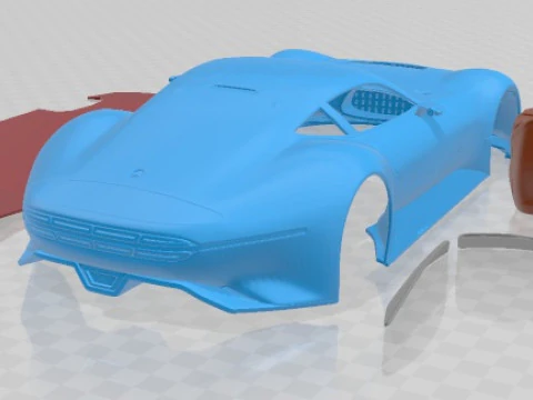 Mercedes Benz Vision Gran Turismo Concept Printable Car 3D Print Model