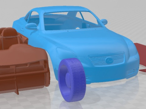 Lexus SC 430 Printable Car 3D Print Model