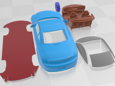 Lexus SC 430 Printable Car 3D Print Model
