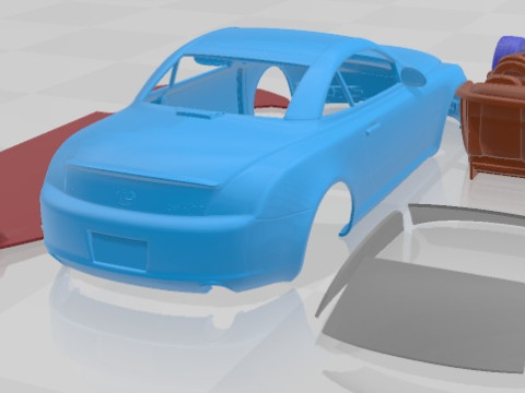 Lexus SC 430 Printable Car 3D Print Model