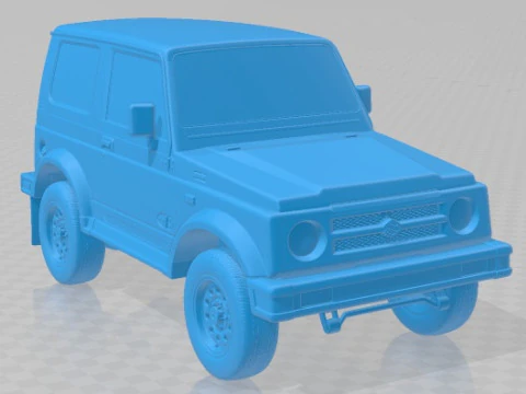 Suzuki Samurai 1996 Printable Car 3D Print Model