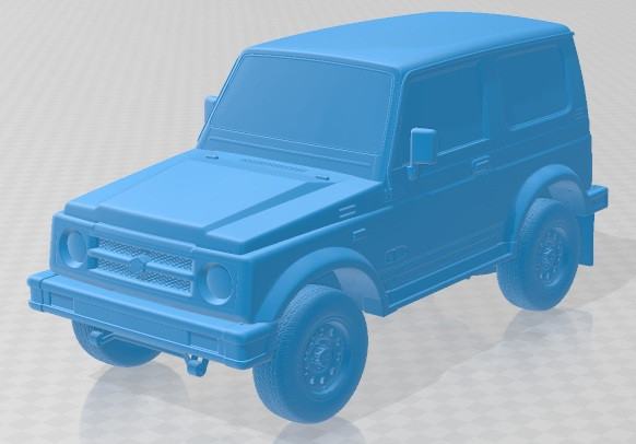 Suzuki Samurai 1996 Printable Car Modelo de impresión 3D .c4d .max .obj .3ds .fbx .stl .blend 