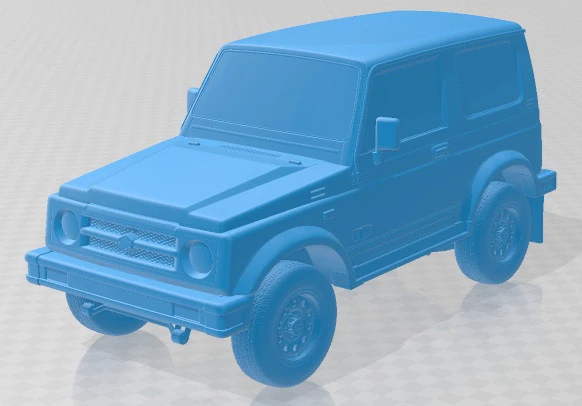 Suzuki Samurai 1996 Printable Car 3D Print Model .c4d .max .obj .3ds .fbx .stl .blend 