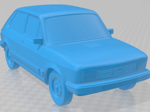 Fiat 147 Printable Car Model do druku 3D