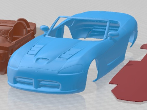 Dodge Viper SRT 10 2008 Roadster Printable Car 3D Принт Модель