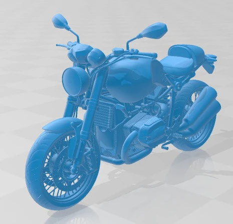 R Nine T 2014 Printable Motorbike 3D Print Model .c4d .max .obj .3ds .fbx .stl .blend 