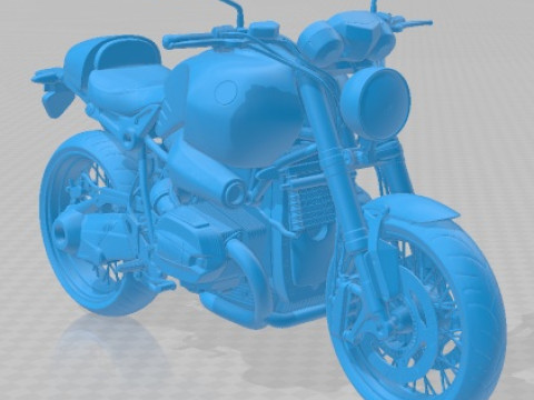 R Nine T 2014 Printable Motorbike Modelo de Impressão 3D