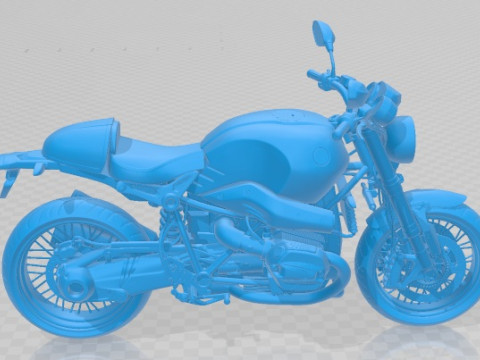 R Nine T 2014 Printable Motorbike Modelo de Impressão 3D