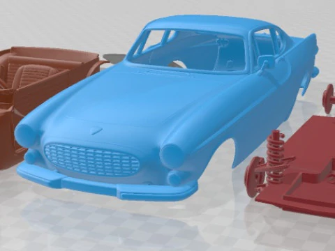 Volvo P1800 1972 Printable Car 3D Print Model
