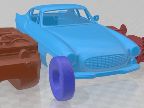 Volvo P1800 1972 Printable Car 3D Print Model