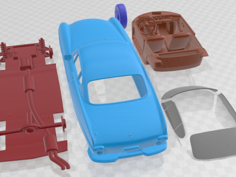 Volvo P1800 1972 Printable Car 3D-Druckmodell