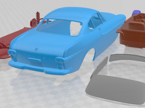 Volvo P1800 1972 Printable Car 3D-Druckmodell