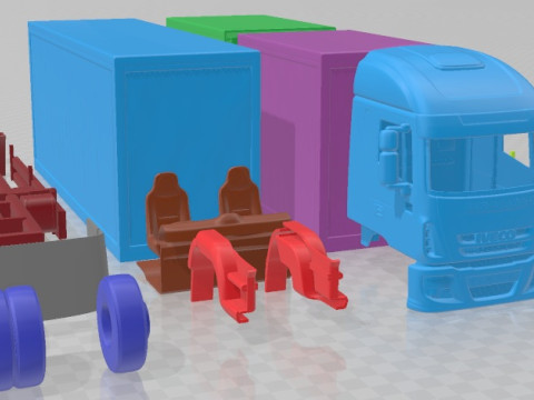 Iveco Eurocargo Truck 2010 Printable 3D 打印模型