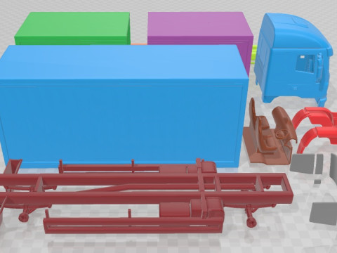 Iveco Eurocargo Truck 2010 Printable 3D 打印模型