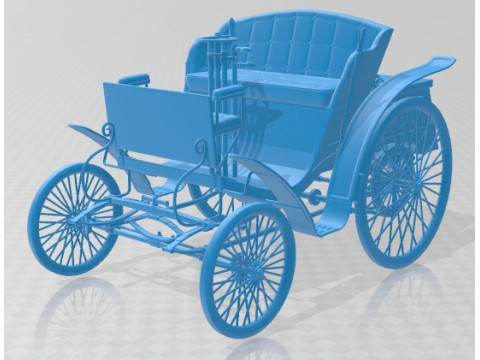 Benz Velo 1894 Printable Car Modelo de Impressão 3D