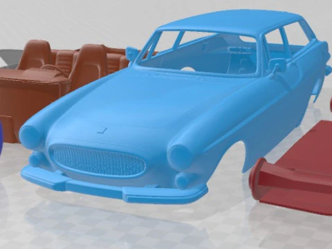 Coche Imprimible Volvo P1800 1973 Modelo de impresión 3D