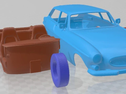 Volvo P1800 1973 Printable Car 3D Print Model