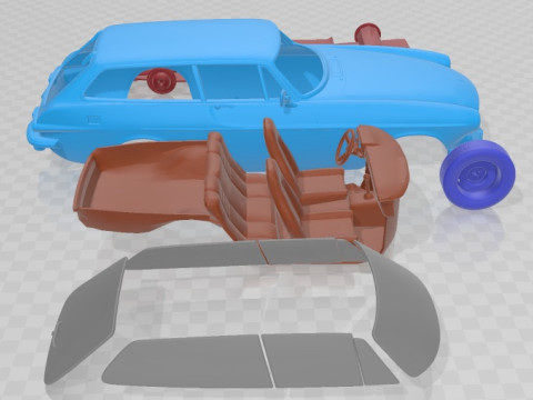 Volvo P1800 1973 Printable Car 3D Принт Модель