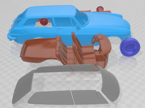 Volvo P1800 1973 Printable Car 3D Print Model