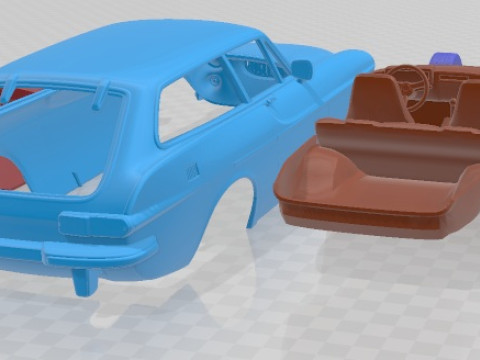 Volvo P1800 1973 Printable Car 3D Принт Модель