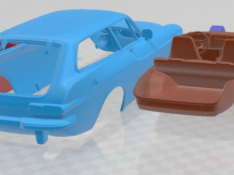 Volvo P1800 1973 Printable Car 3D Print Model