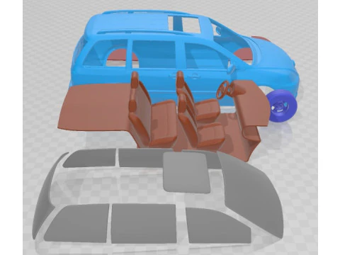 Mazda MPV LW 2002 Printable Car 3D Print Model