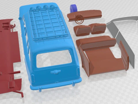 VAZ Zhiguli 2102 1971 Off Road Printable Car 3D Print Model