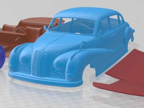 501 Saloon 1952 Printable Car 3D 프린트 모델