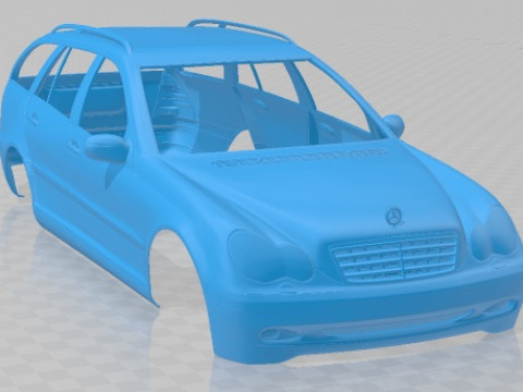 Mercedes Benz C Class W203 Estate 2005 Printable Body Car 3D 프린트 모델