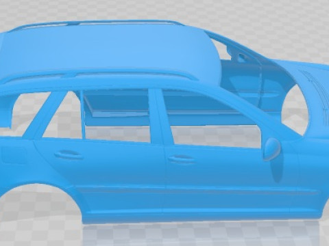 Mercedes Benz C Class W203 Estate 2005 Printable Body Car 3D 프린트 모델