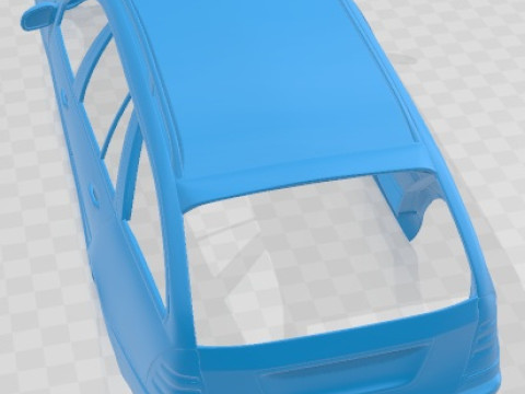 Mercedes Benz C Class W203 Estate 2005 Printable Body Car 3D 프린트 모델