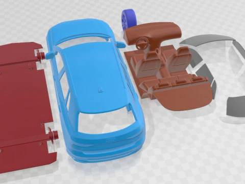 Audi Q3 S Line 2019 Printable Car 3D Print Model