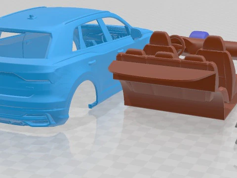 Audi Q3 S Line 2019 Printable Car 3D Print Model
