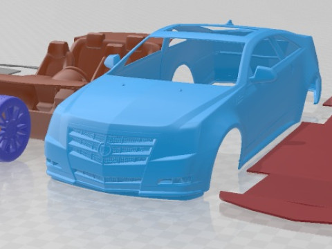 Cadillac CTS Coupe 2011 Printable Car 3Dプリントモデル