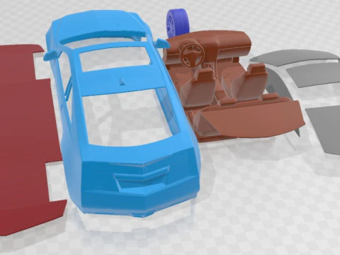 Cadillac CTS Coupe 2011 Printable Car 3D Print Model