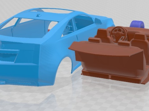 Cadillac CTS Coupe 2011 Printable Car Modello di stampa 3D