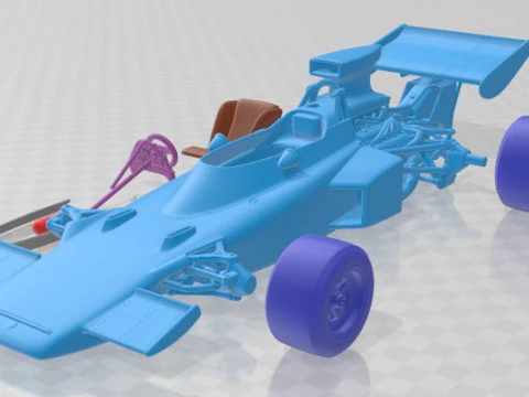 Auto stampabile Lotus 72d John Player Special 1970 Modello di stampa 3D