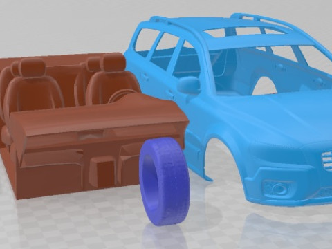 Volvo XC70 2008 Printable Car 3D 打印模型