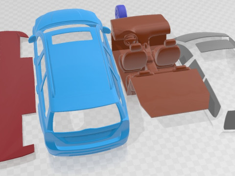 Volvo XC70 2008 Printable Car 3D 打印模型