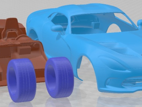 Dodge SRT Viper 2013 Printable Car Modelo de impresión 3D