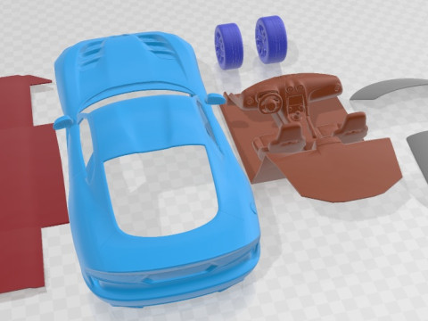 Dodge SRT Viper 2013 Printable Car Modelo de impresión 3D