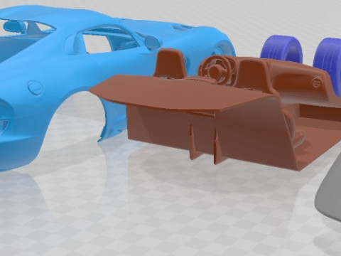 Dodge SRT Viper 2013 Printable Car Modelo de impresión 3D