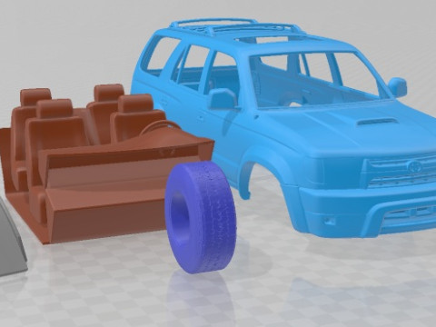 Toyota 4Runner 1999 Printable Car 3D Baskı Modeli