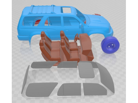 Toyota 4Runner 1999 Printable Car 3D Baskı Modeli