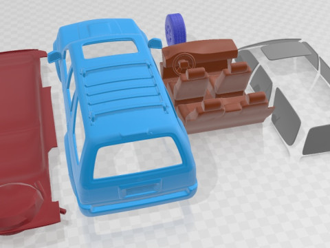 Toyota 4Runner 1999 Printable Car 3D Baskı Modeli