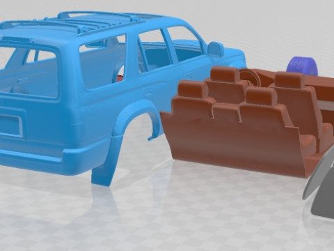 Toyota 4Runner 1999 Printable Car 3D Baskı Modeli