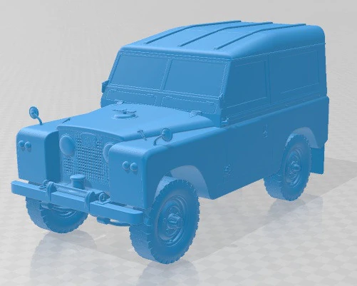 Land Rover Series IIA 88 Pickup 1968 V2 Printable Car 3D Print Model .c4d .max .obj .3ds .fbx .stl .blend 
