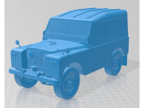 Land Rover Series IIA 88 Pickup 1968 V2 Printable Car Model do druku 3D